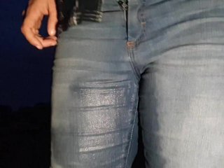 jeans wetting, pipi, public, pissy jeans