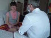 Preview 2 of Shy russian student at the doctor for intimate examination