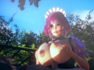 Kokoro maid hot titjob and creampie