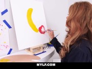 Preview 4 of MYLF - Artistic Mylf Seduces Her Nude Male Model