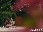 Preview 3 of MARISKAX Mariska gets stuffed by black dick outside