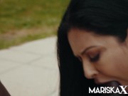 Preview 5 of MARISKAX Mariska gets stuffed by black dick outside