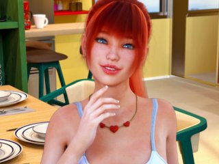 teen redhead, lets play, visual novel, verified amateurs