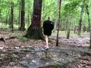 Preview 4 of Teen Dared To Streak Naked In The Forest
