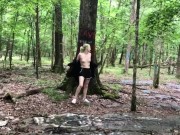 Preview 6 of Teen Dared To Streak Naked In The Forest