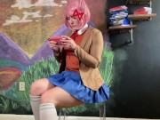 Preview 5 of Natsuki Upskirts n Wedgies DDLC TEASER OmankoVivi Doki Doki Literature Club