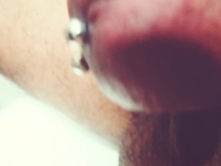 big head close up prince albert piecring