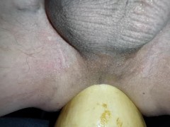 huge vegetable insertion close up - Screenshot 7 of 16 - Kink