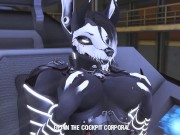 Preview 2 of Futa on Female Scifi Yiff (3d furries wolf)