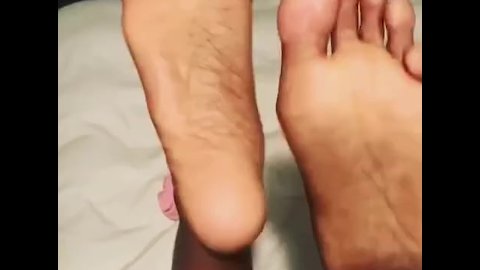 Ebony Teen Soles up close POV