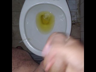 Latino Virgin Pissing And Masturbating In The Bathroom Ends UpCumming