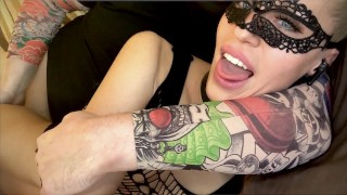 Big bubbles & anal spooning | Saliva Bunny performs sloppy deepthroat and takes thick dick into ass