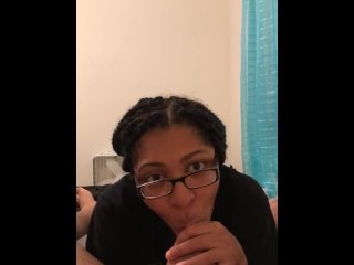 verified amateurs, blowjob, vertical video, sexy black girl