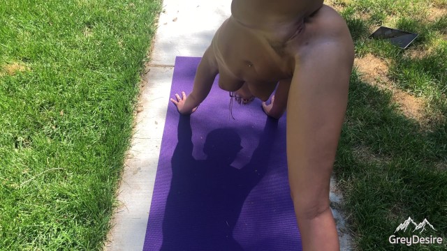 Naked Yoga - look directly into my Holes!