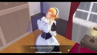 MAID lost her VIRGINITY with her beloved MASTER - Hentai