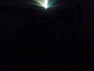 Fun with a Rave SlutIn Friends Theater Room During Party