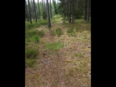 Мой друг мастурбирует в общественном месте в лесу - Screenshot 1 of 16 - Fingering
