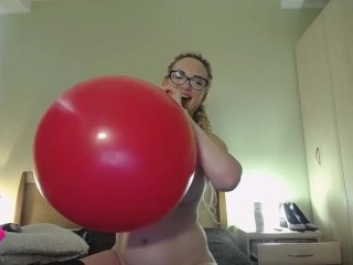 BIG Red Balloon_Blow to Pop Prerecorded Private( IAm Naked ))