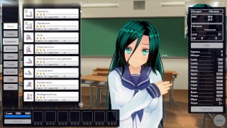 3D HENTAI schoolgirl masturbates in the classroom