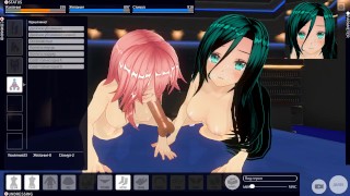 Viewpoint 3D HENTAI Two Girls Jerk Off Your Dick