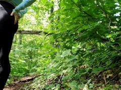 Smoking Hiker Puts On A Menstrual Pad