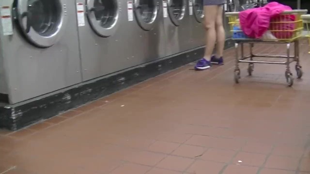 Helena Price - College Campus Laundry Flashing while Washing my Clothing!