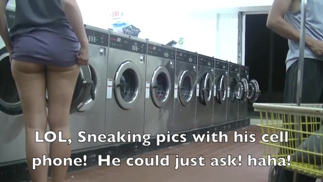 Helena Price - College Campus Laundry Flashing while Washing my Clothing!