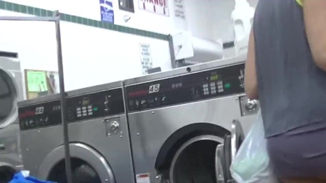 Helena Price - College Campus Laundry Flashing while Washing my Clothing!