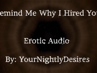 Interview Part 2 Why Did I Hire You? [Spanking] [Kissing] [Office Sex] (Erotic Audio for Women)