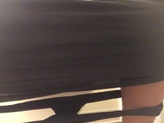 Busty Mistress peeing