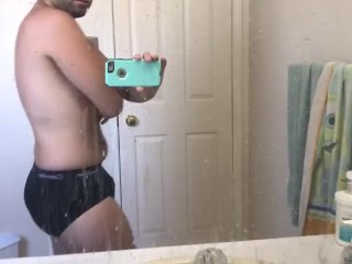 My Calvin’s and Cum Mirror