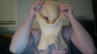 Ночь Сесиль Pt4! Снятие маски с женской силиконовой маски Сесиль!