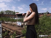 Preview 5 of Dirty Fuck Date on Abandoned Railway Area! Stevenshame dating