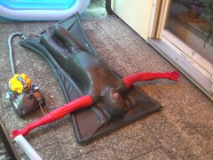 outdoor in vacbed bondage