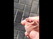 Foreskin POV Pulling and shoving 2 fingers into it !