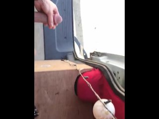 Hard cumshot at beach