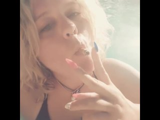 solo female, public, teen, smoking