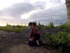 Публично трахнула своего мальчика на крыше заброшки - Screenshot 11 of 16 - Bdsm