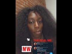 ONLYFANS SLIM THICK DARKSKIN EBONY MEGHAN WOOD: BEWARE OF CATFISH 