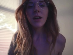 Redhead stoner girlfriend gives you JOI while smoking.... Sweet dominatrix
