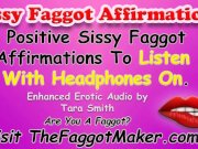 Preview 2 of 32 Positive Sissy Faggot Affirmations Encouragement Erotic Audio by Tara Smith Femdom Mistress