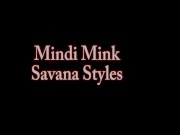 Preview 1 of Naked Wrestlers Savana Styles & Mindi Mink Make Love Not War