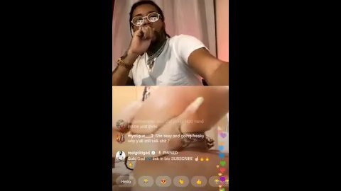 JAMAICAN GIRL ON GOLD GAD INSTAGRAM LIVE