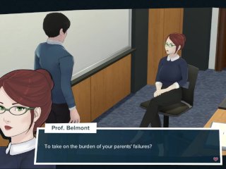 professor, verified amateurs, cartoon, visual novel game