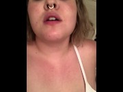 Preview 3 of CURVY BBW SWALLOWS HER ROOMMATES WHOLE
