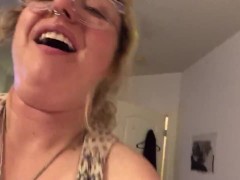 Vibrating my tight little pussy 