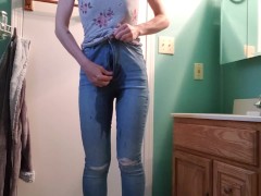 Standing Piss Into A Sink