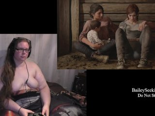 big boobs, naked gamer girl, cartoon, big natural tits