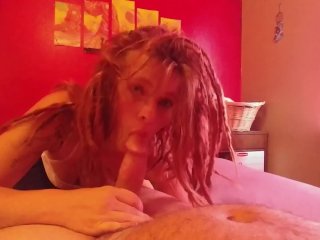 white girl dreads, natural moaning, teen, red head