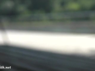 All_women need that skirt. Jeny Smith flashing pussy and tits tothe strangers.